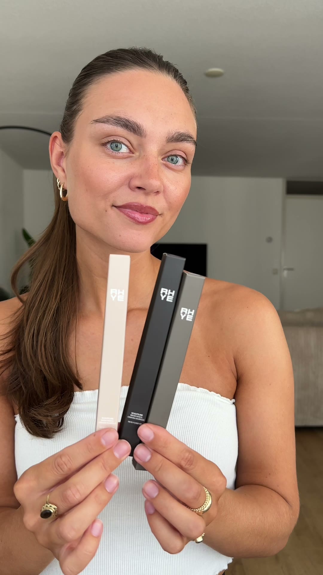 Sabine showing three RHYE products